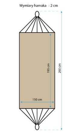 HAMAK CLASSIC 2 OSOBOWY 200x150CM ROYOKAMP #H1