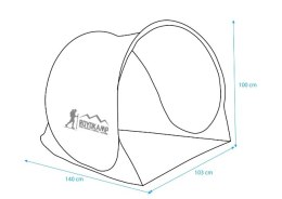 NAMIOT PARAWAN SAMOROZKŁADAJĄCY 145x100x100cm ROYOKAMP #H1