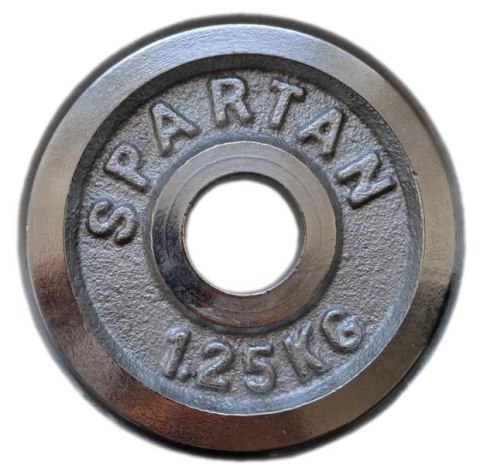 Chromowane talerze do ćwiczeń 2x1,25 kg SPARTAN