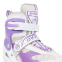 Łyżworolki 2w1 SPARTAN Purple-White Inliner (30-33)