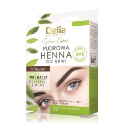 Delia pudrowa henna do brwi 4.0 brązowa ziołowa