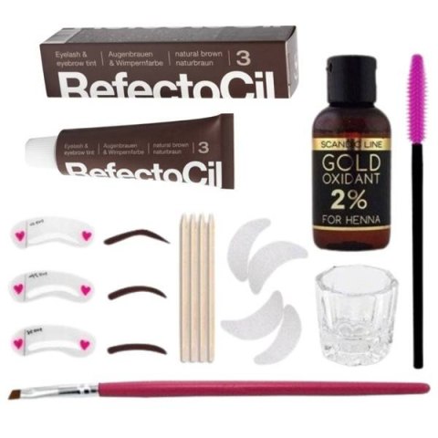 REFECTOCIL Henna 3,0 + Oksydant + Kieliszek zestaw XXL