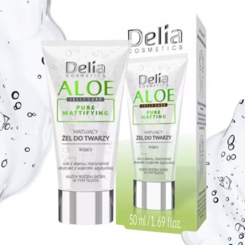 Delia Aloe Jelly Care Matujący żel do twarzy 50 ml