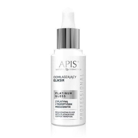 APIS Platinum Gloss Odmładzający Eliksir z Platyną i Tripeptydem Miedziowym 30ml