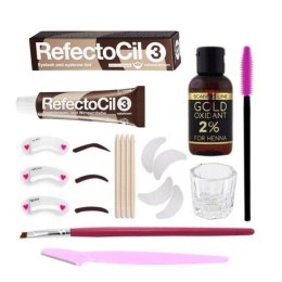 REFECTOCIL Henna 3,0 + Oksydant + Kieliszek zestaw 2XXL