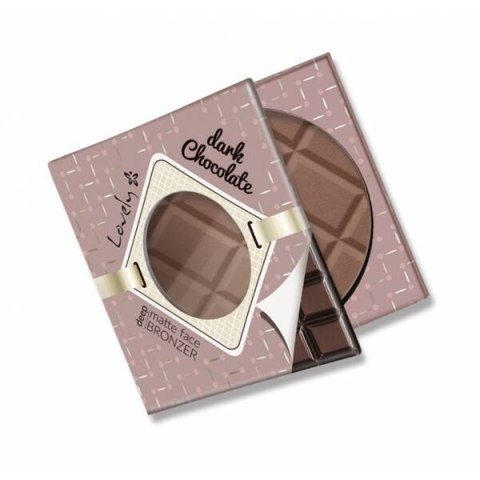 LOVELY Dark Chocolate Deep Matte Face Bronzer czekoladowy matowy puder brązujący do twarzy i ciała 9g