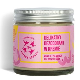 MYDLARNIA CZTERY SZPAKI Delikatny dezodorant w kremie bez dodatku sody Badaj Sie 60ml (P1)