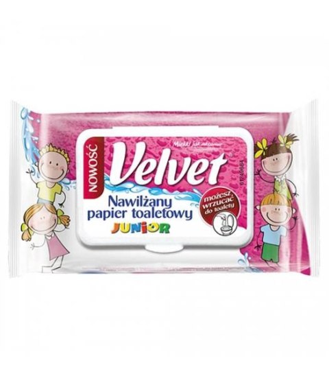 Nawilżany papier toaletowy Velvet Junior 1x42szt.