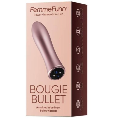 Bougie Bullet wibrator typu "bullet" Rose Gold