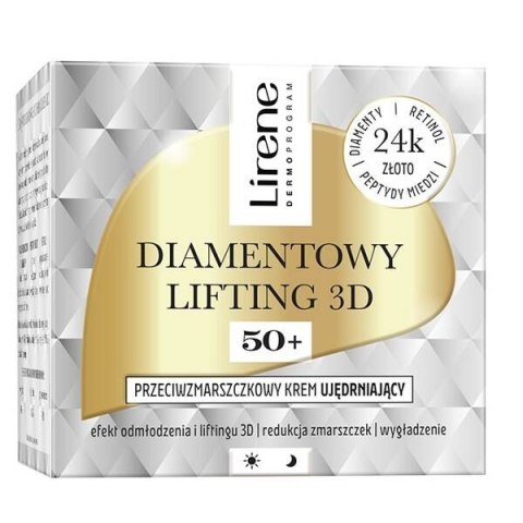 Diamentowy Lifting 3D przeciwzmarszczkowy krem ujędrniający 50+ 50ml