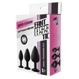 Fantasstic Anal Training Kit korek analny White Stone 3szt.