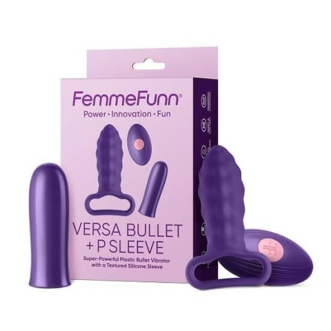 Versa Bullet With P Sleeve wibrator z nakładką Dark Purple