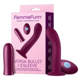 Versa Bullet With S Sleeve wibrator z nakładką Dark Fuchsia