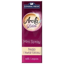 AROLA Mini Spray Odświeżacz Zapas Frezja i Kwiat Lotosu 15ml