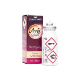 AROLA Mini Spray Odświeżacz Zapas Frezja i Kwiat Lotosu 15ml