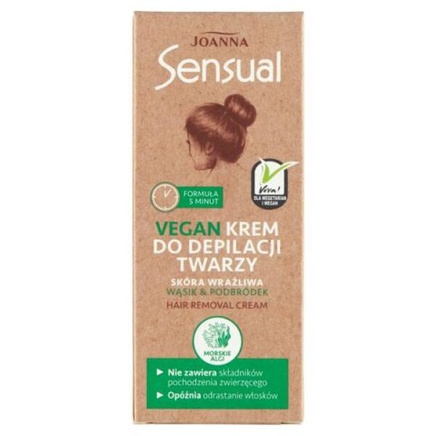 JOANNA Sensual Vegan Krem do depilacji twarzy 20 g