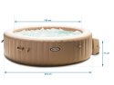 Dmuchane SPA Jacuzzi z hydromasażem 216 x 71 cm 6 os. + akcesoria premium INTEX 28428