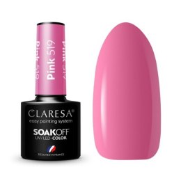 CLARESA Lakier hybrydowy PINK 519 -5g