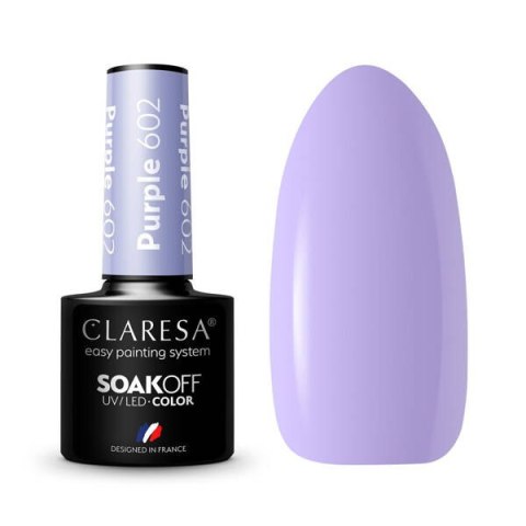 CLARESA Lakier hybrydowy PURPLE 602 -5g