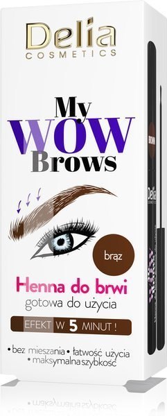 Delia henna żelowa gotowa do użycia brązowa 6ml