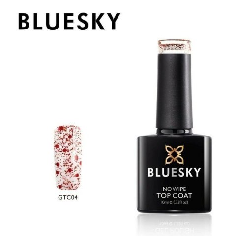 Glitter Top no wipe bez przemywania brokatowy GTC04 Bluesky 10ml