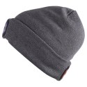 Czapka z latarką beanie szara