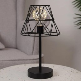 Lampa stołowa na baterię LED czarna 30,5 cm