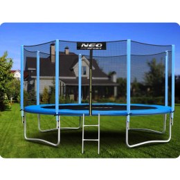 Trampolina ogrodowa 14ft/435cm z siatką zewnętrzną i drabinką